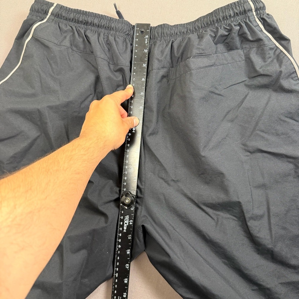 Nike Track Pants Mens XXLarge Black Athletic Dept Vintage Ankle Zip Y2K - Picture 7 of 8